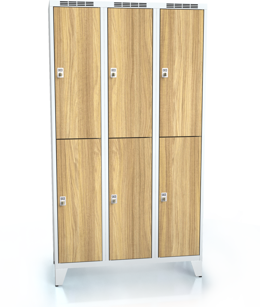 Divided cloakroom locker ALDERA with feet 1920 x 1050 x 500